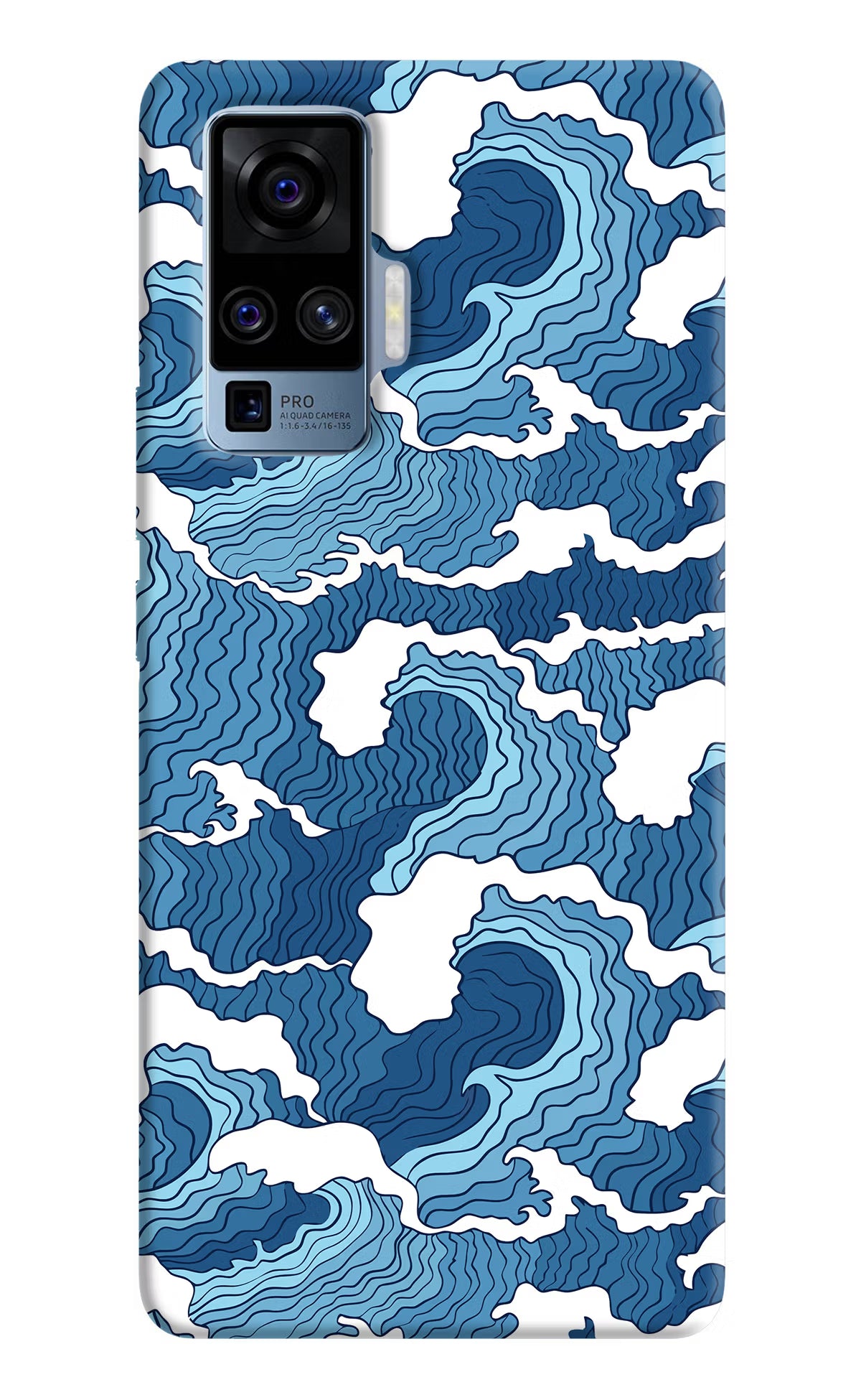 Blue Waves Case for Vivo X50 Pro by Casekaro