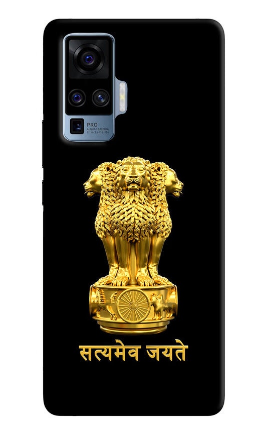 Satyamev Jayate Golden Case for Vivo X50 Pro by Casekaro