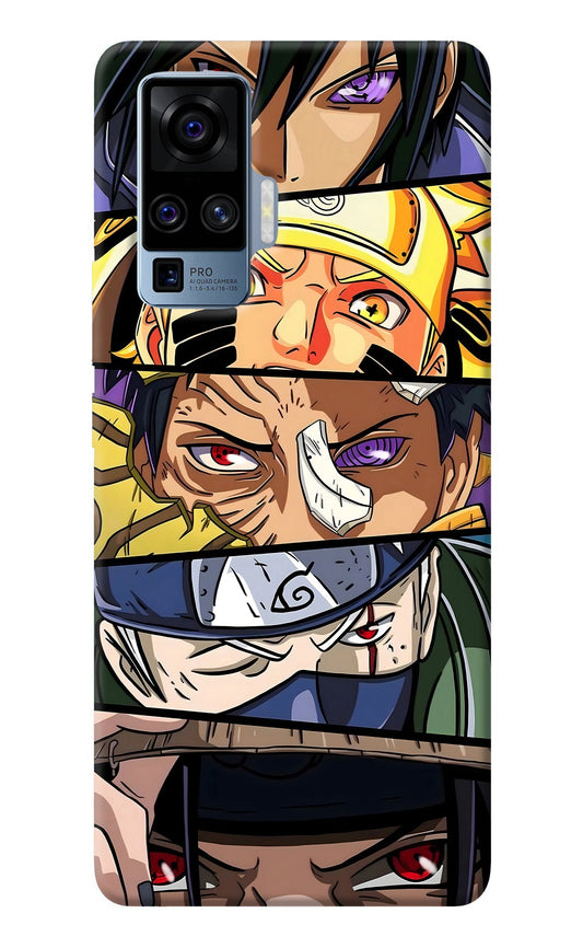 Naruto Character Vivo X50 Pro Back Cover