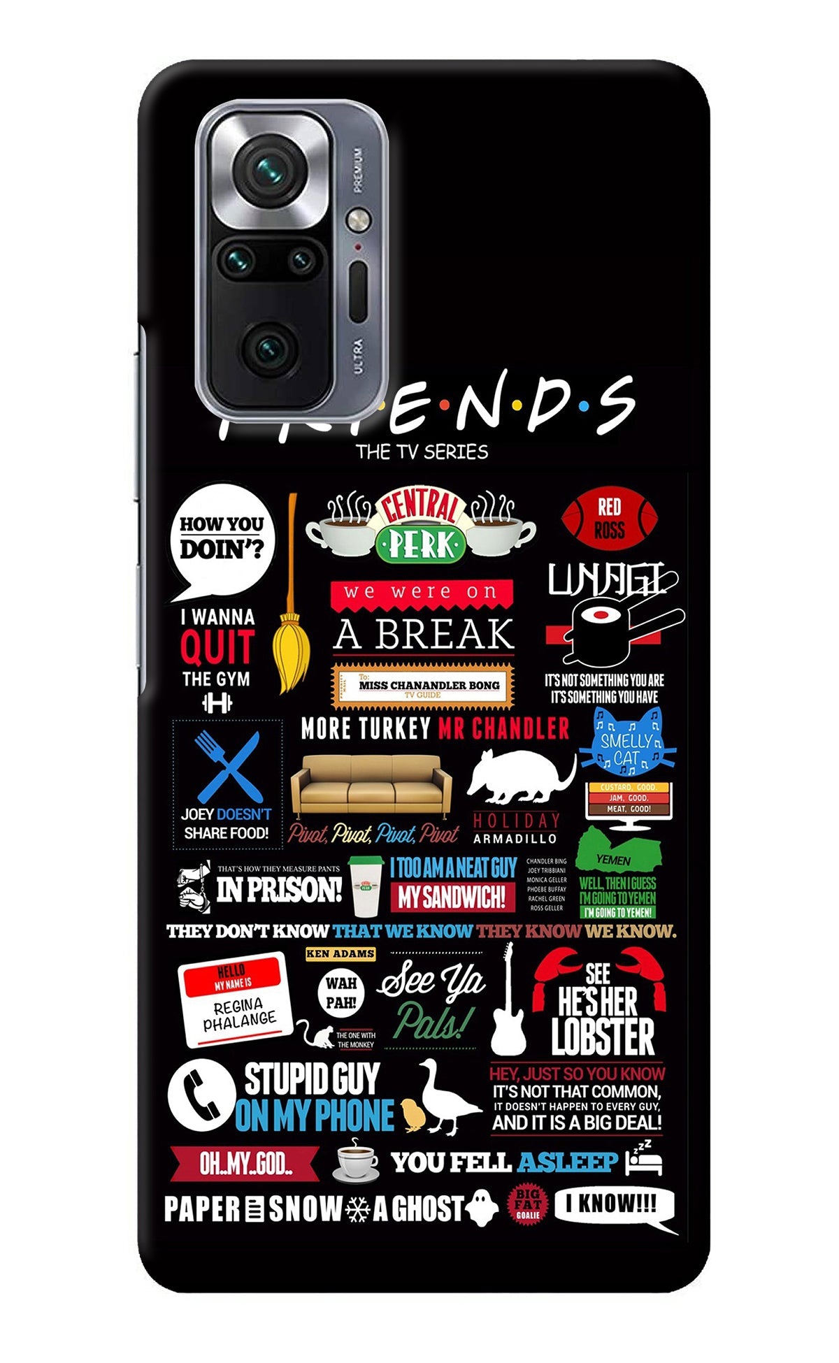 FRIENDS Redmi Note 10 Pro Back Cover