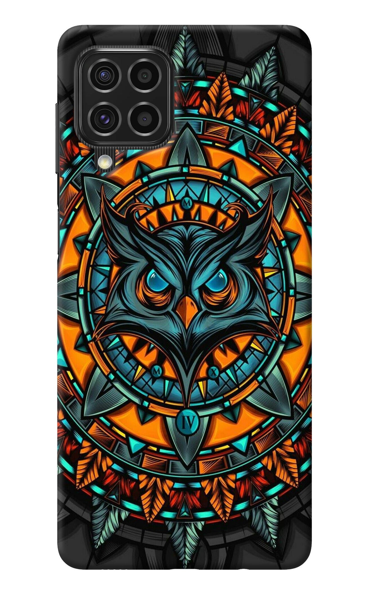 Angry Owl Art Samsung F62 Back Cover