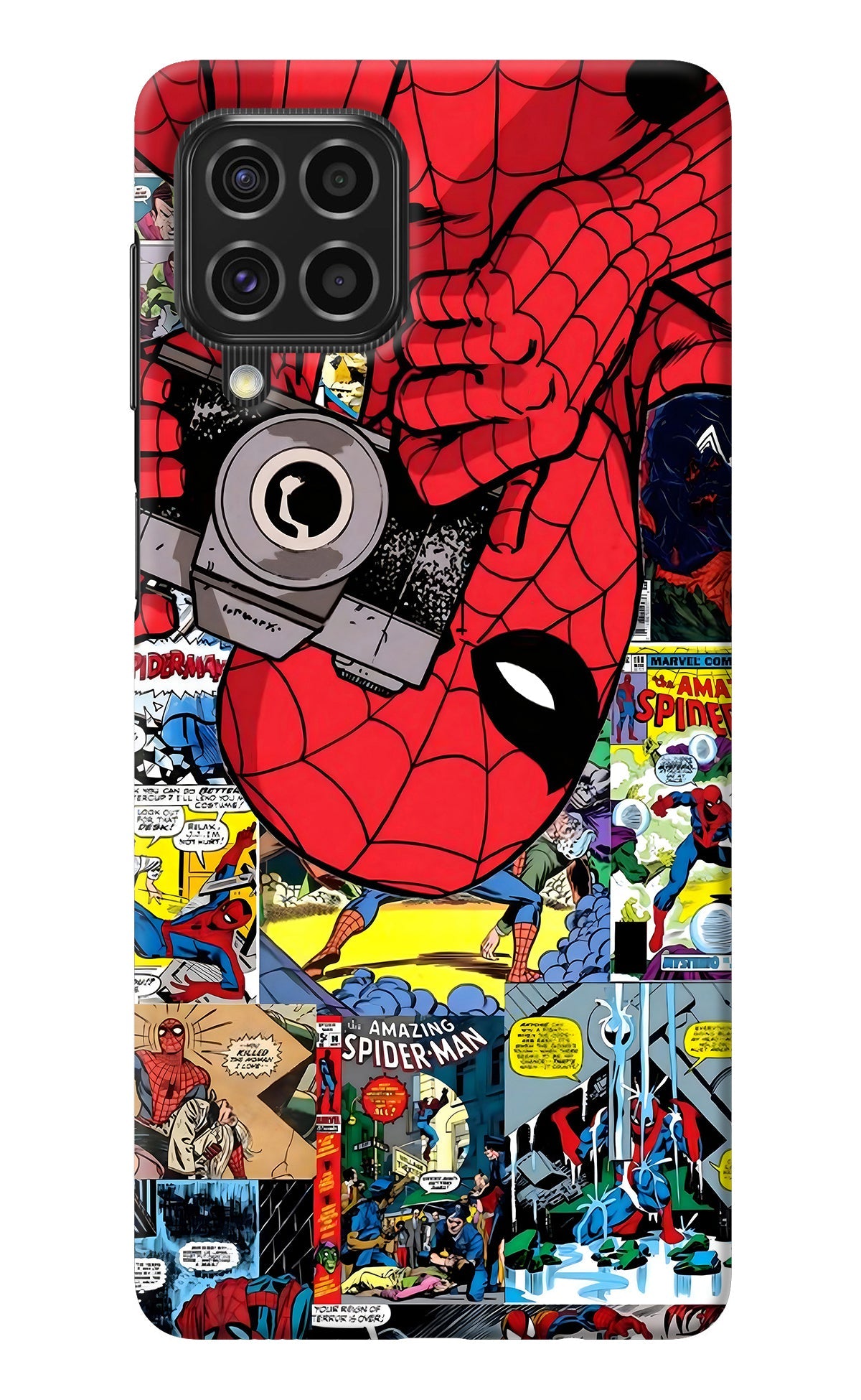 Spider Man Samsung F62 Back Cover