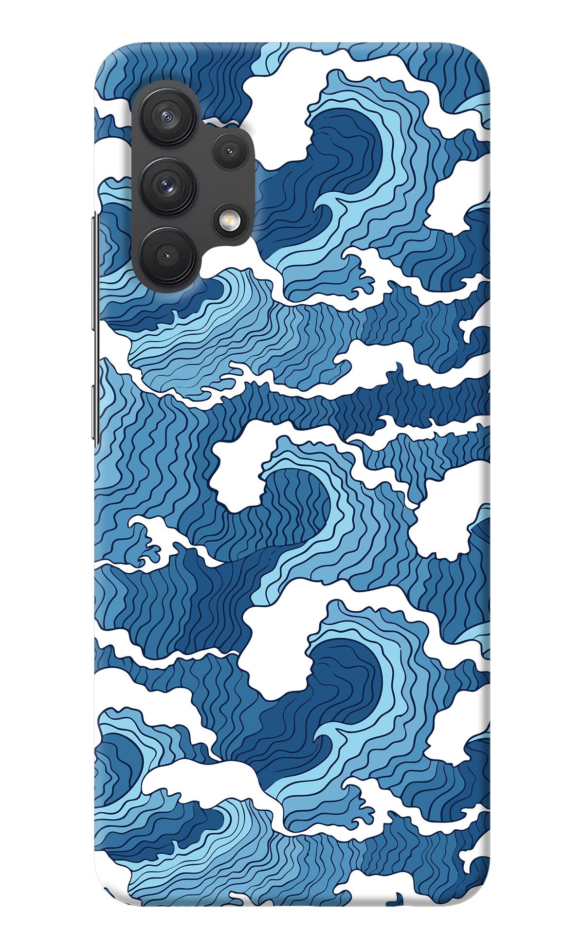 Blue Waves Samsung A32 4G Back Cover