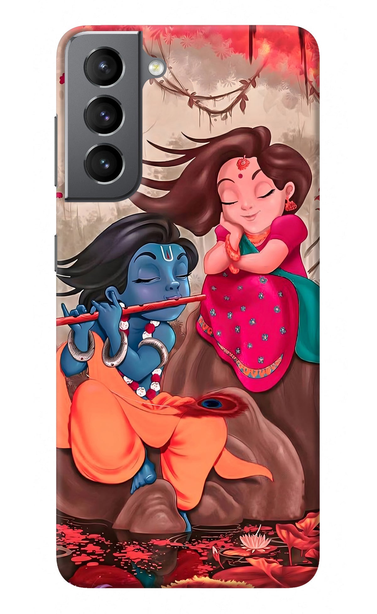 Radhe Krishna Samsung S21 Back Cover