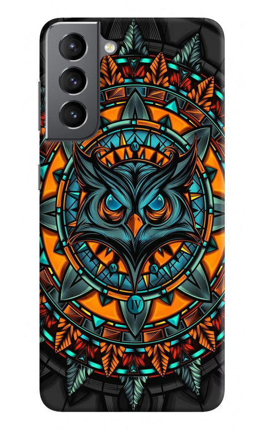 Angry Owl Art Case for Samsung S21 Plus by Casekaro