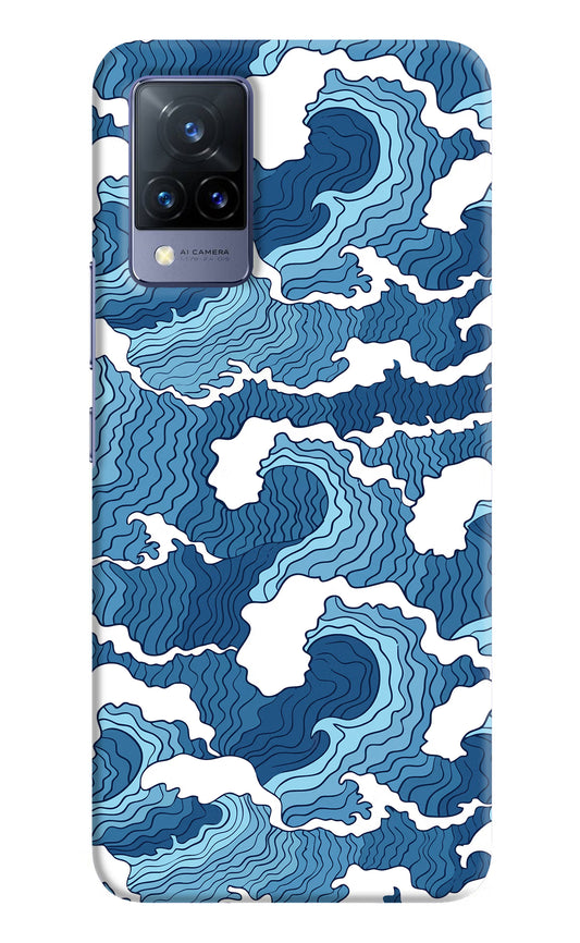 Blue Waves Case for Vivo V21 by Casekaro
