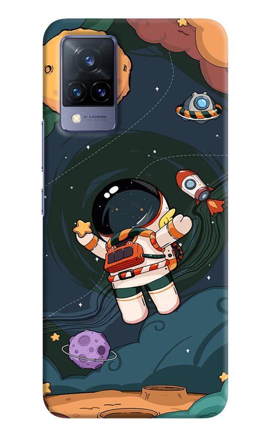 Cartoon Astronaut Case for Vivo V21 by Casekaro