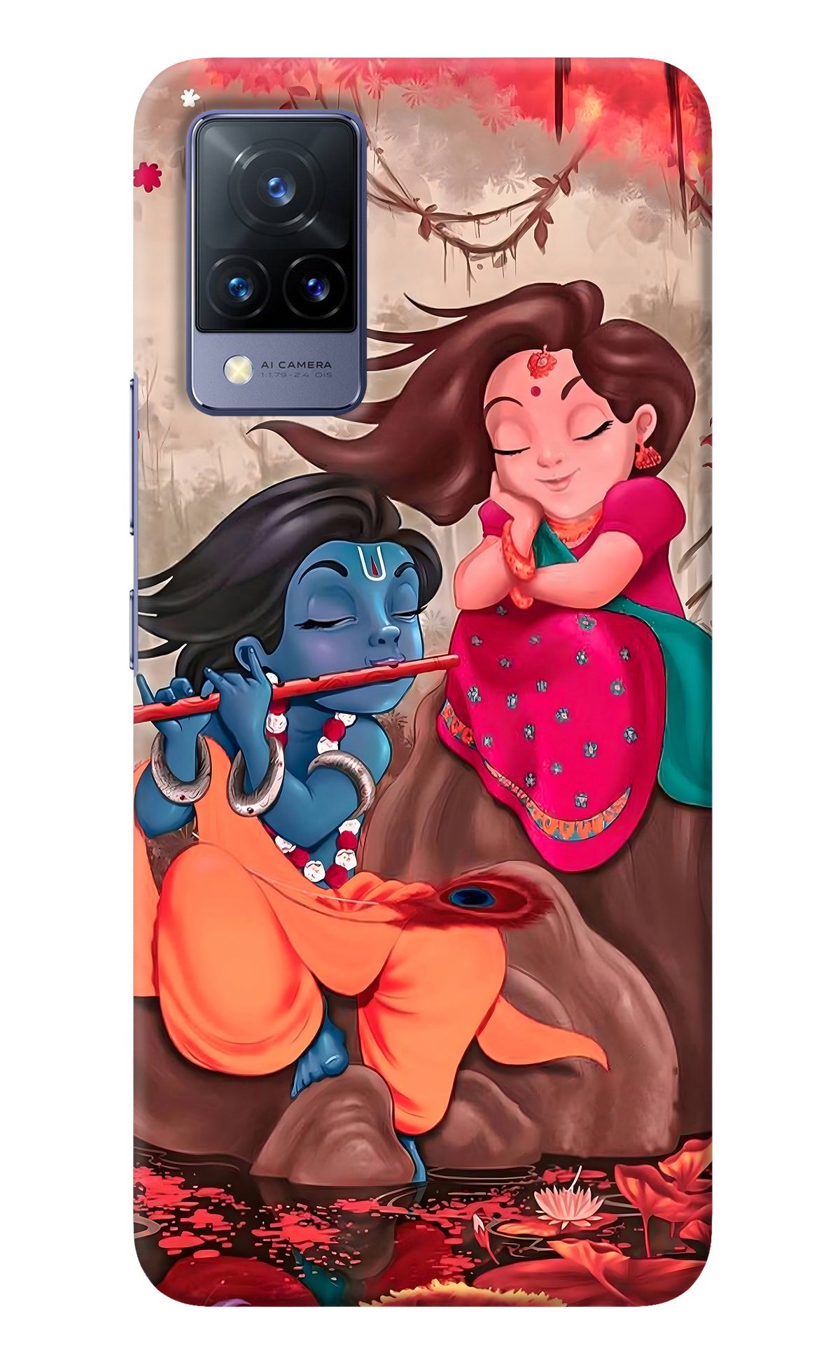 Radhe Krishna Vivo V21 Back Cover