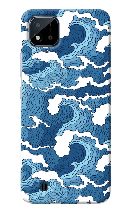 Blue Waves Realme C20 Back Cover