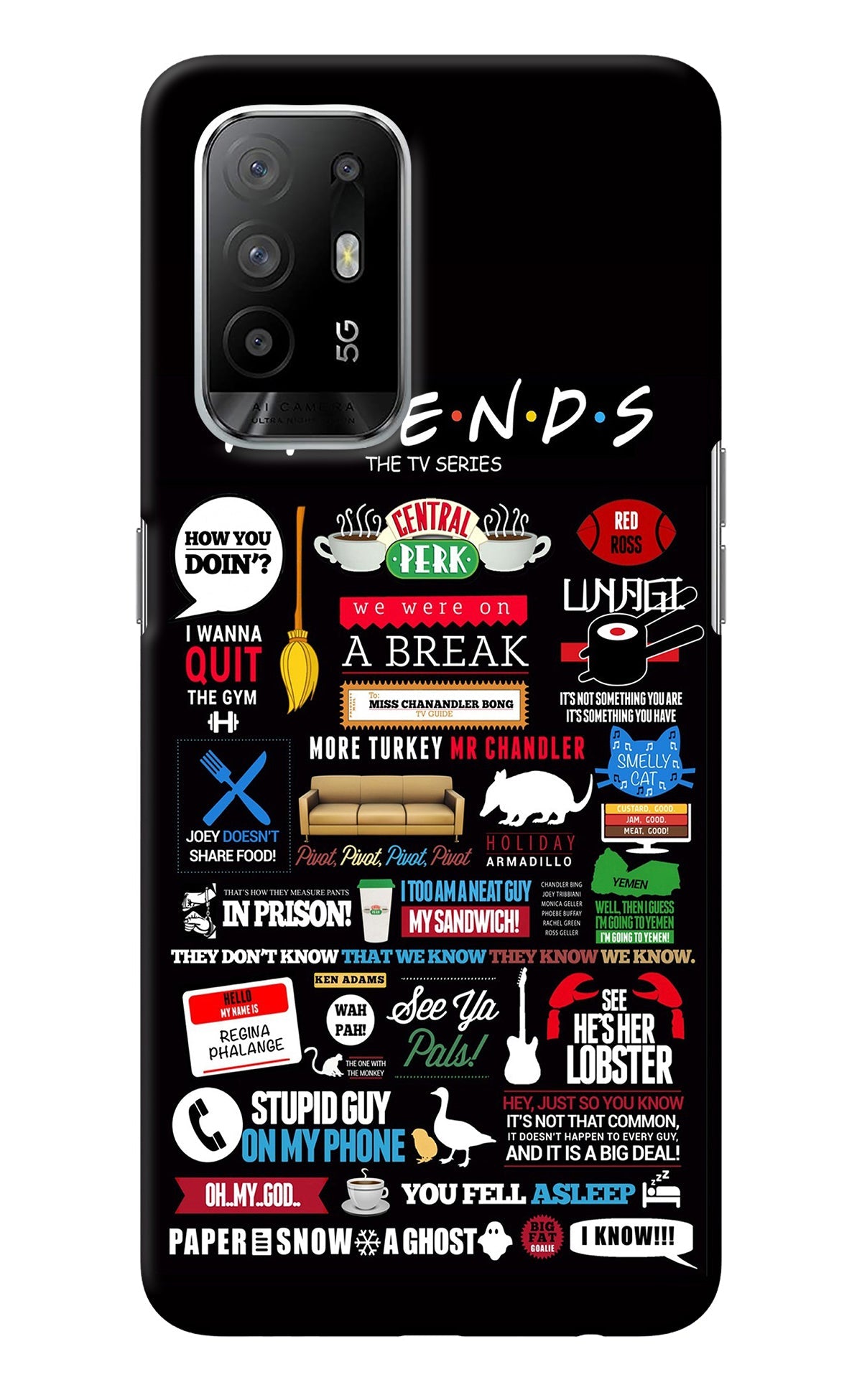 FRIENDS Oppo F19 Pro+ Back Cover