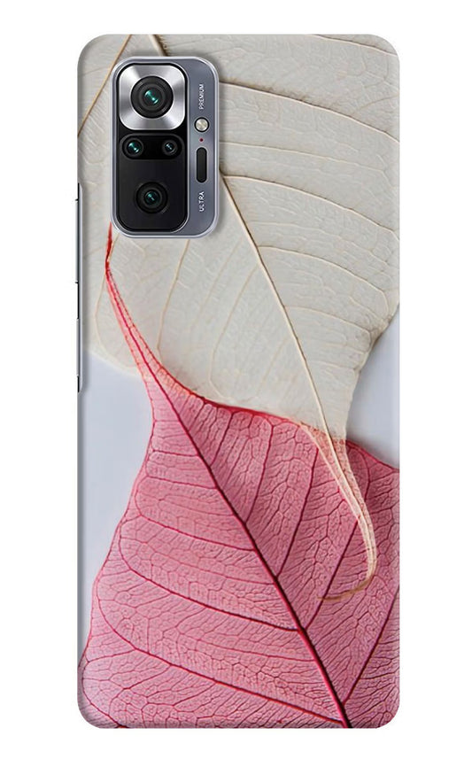White Pink Leaf Case for Redmi Note 10 Pro Max by Casekaro
