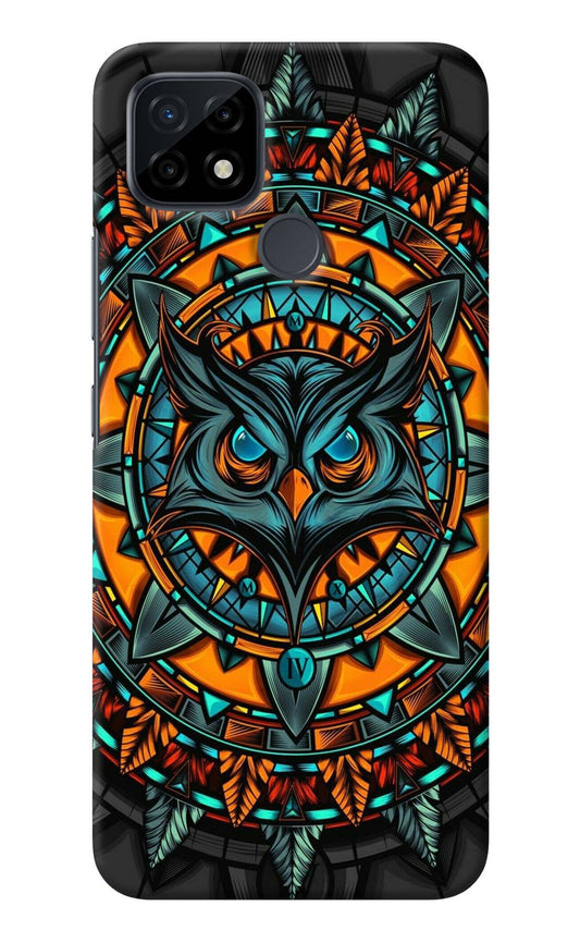 Angry Owl Art Realme C21 Back Cover