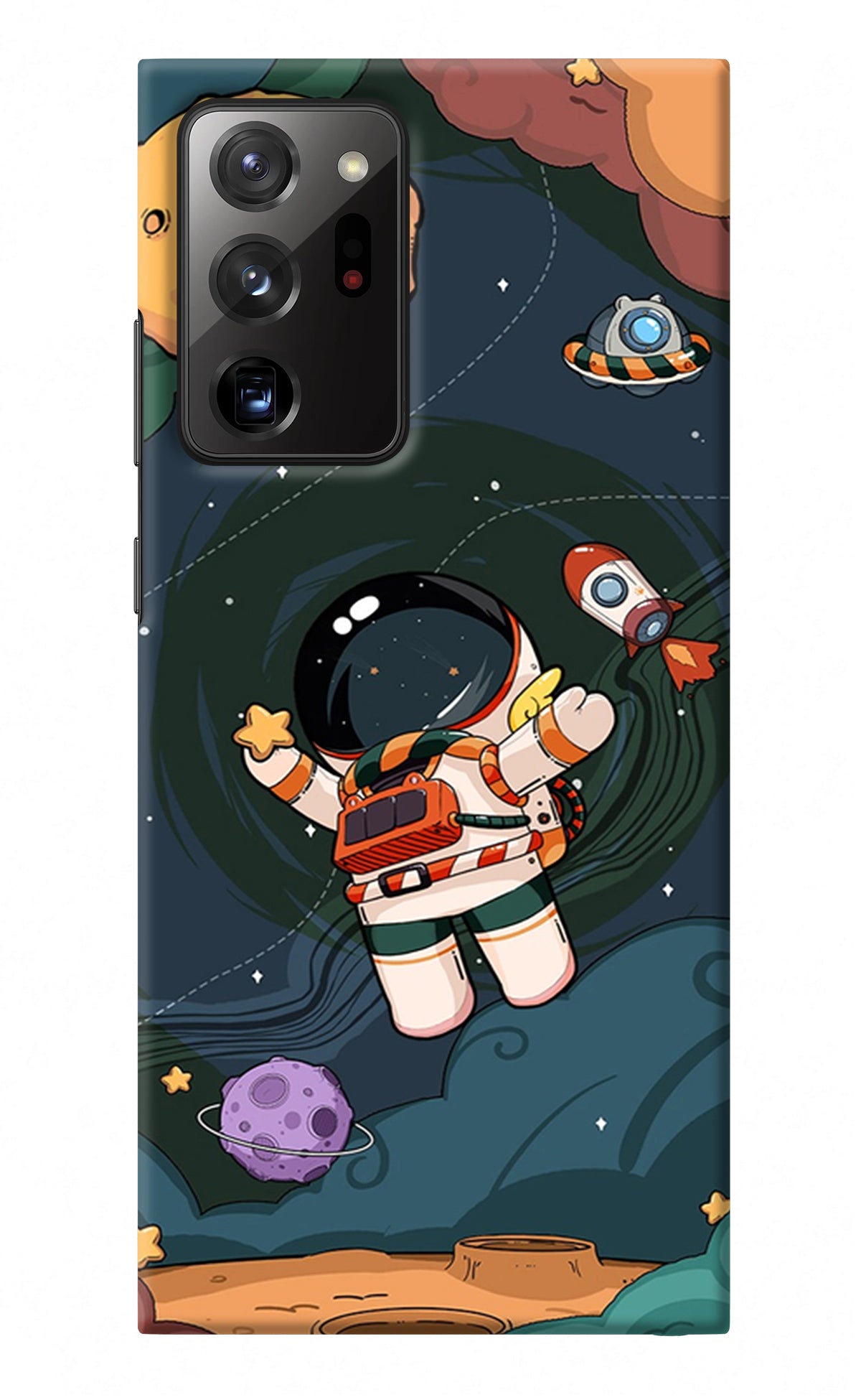 Cartoon Astronaut Samsung Note 20 Ultra Back Cover