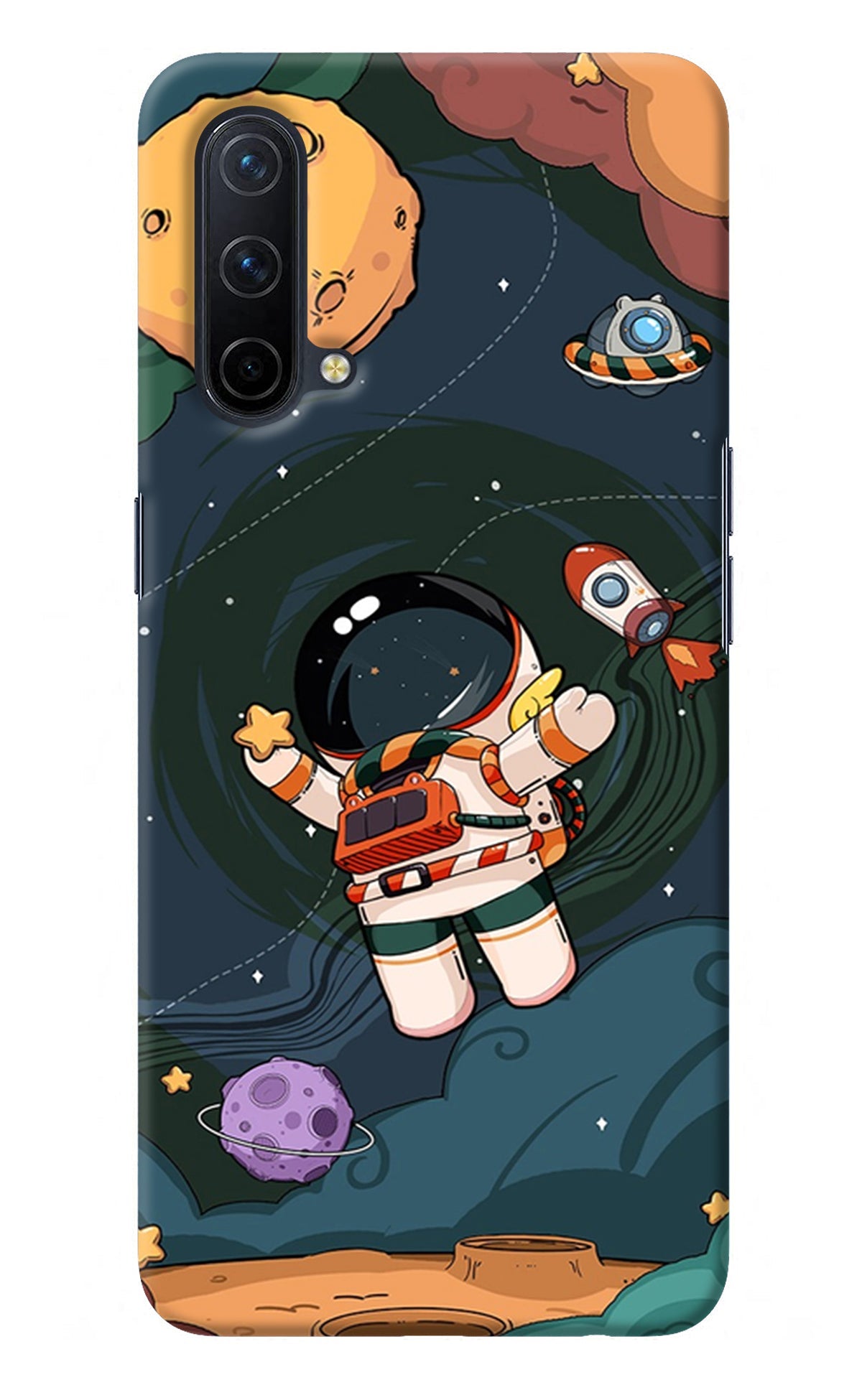 Cartoon Astronaut Oneplus Nord CE 5G Back Cover