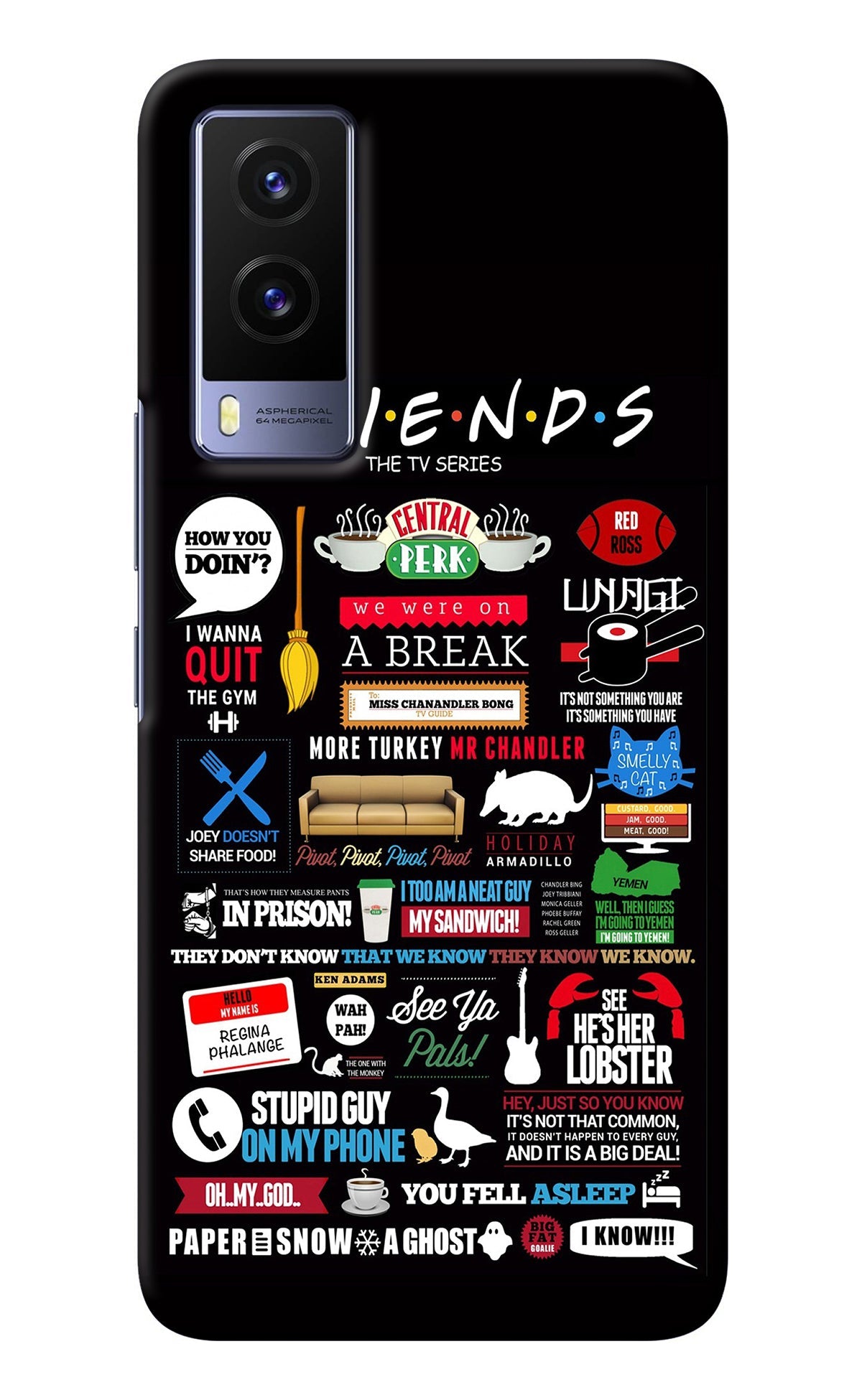 FRIENDS Vivo V21E 5G Back Cover