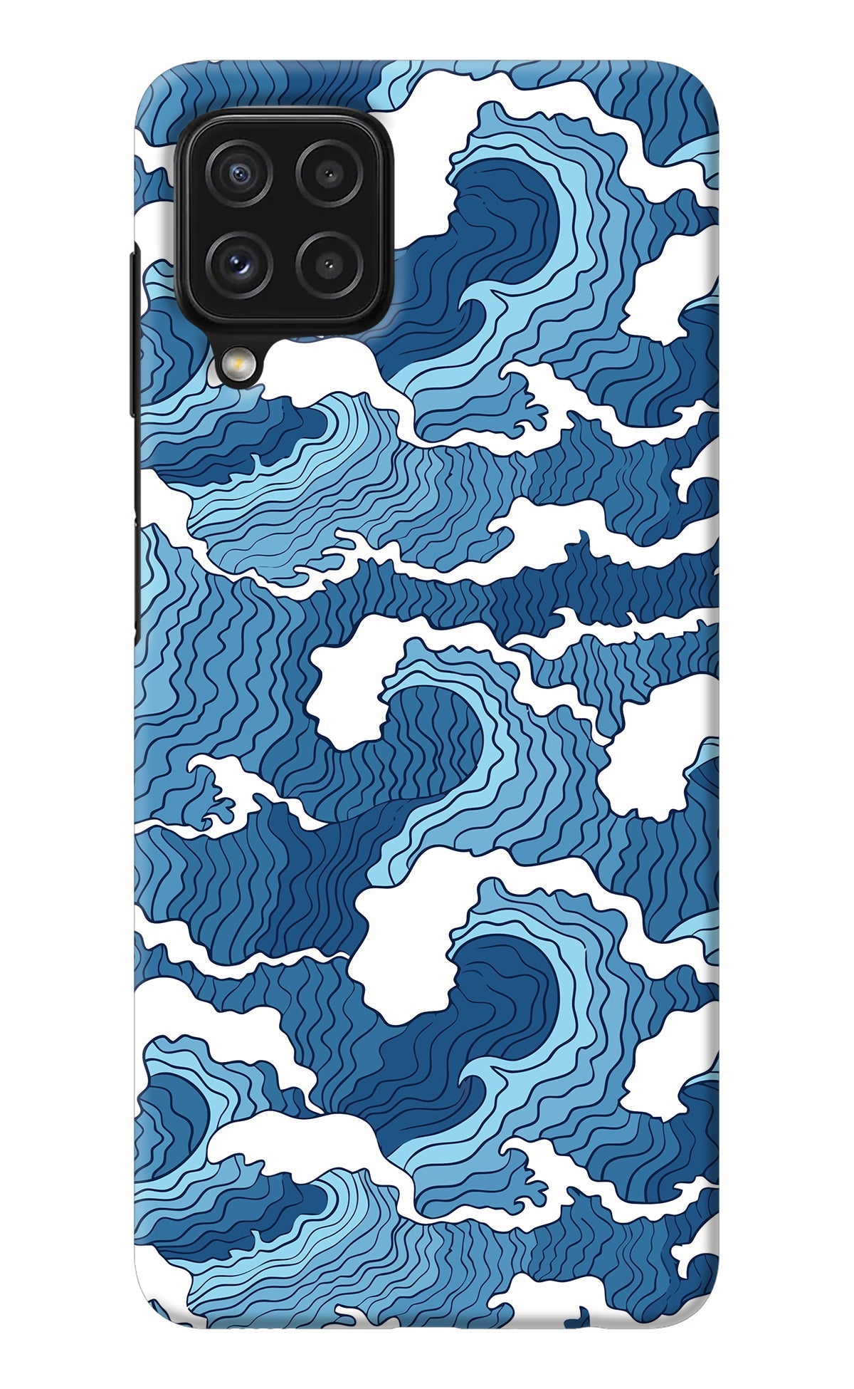 Blue Waves Samsung M32 Back Cover