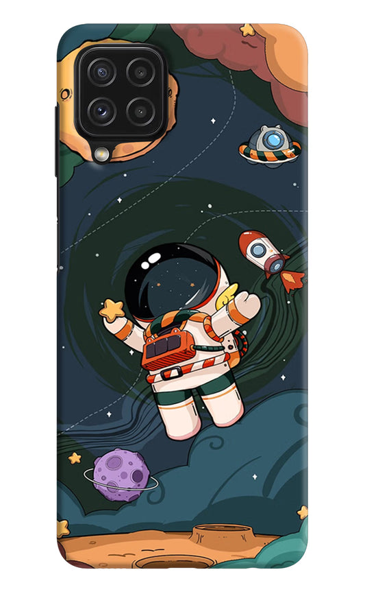 Cartoon Astronaut Case for Samsung A22 4G by Casekaro