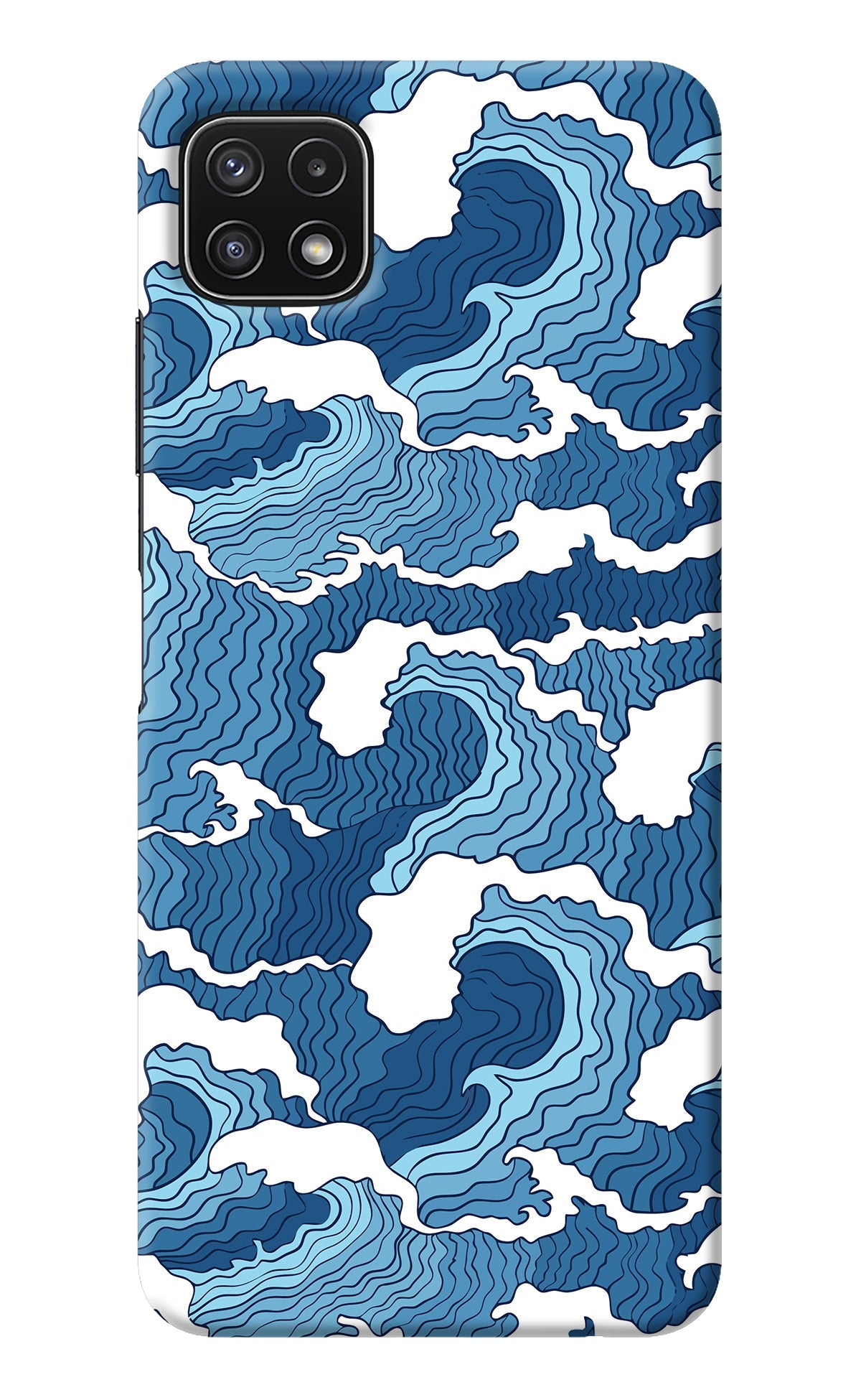 Blue Waves Samsung A22 5G Back Cover