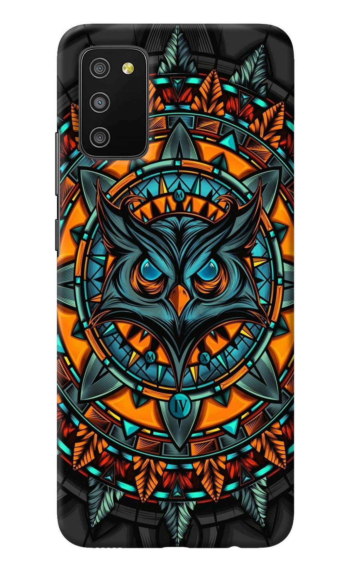 Angry Owl Art Samsung M02s Back Cover