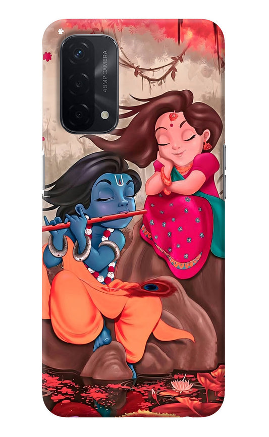 Radhe Krishna Oppo A74 5G Back Cover