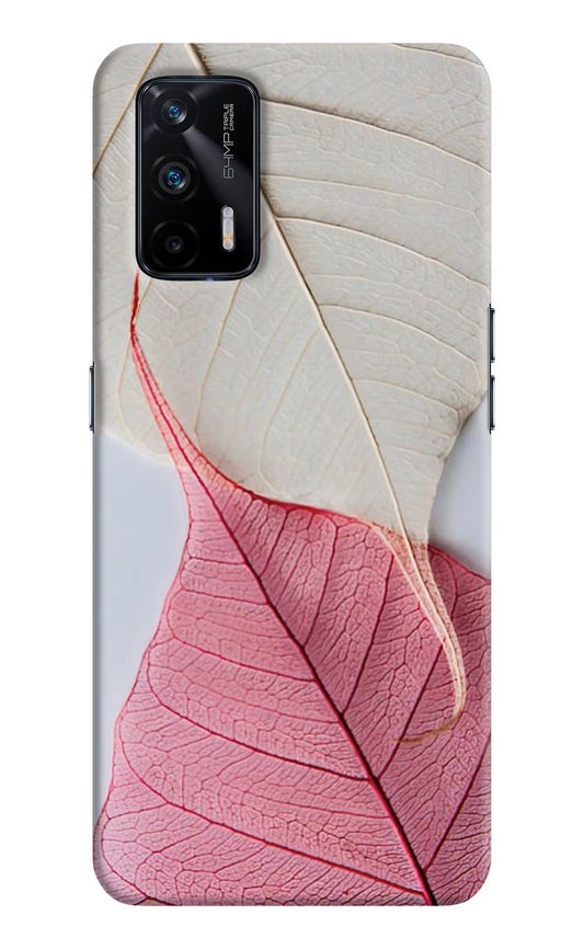 White Pink Leaf Case for Realme X7 Max by Casekaro