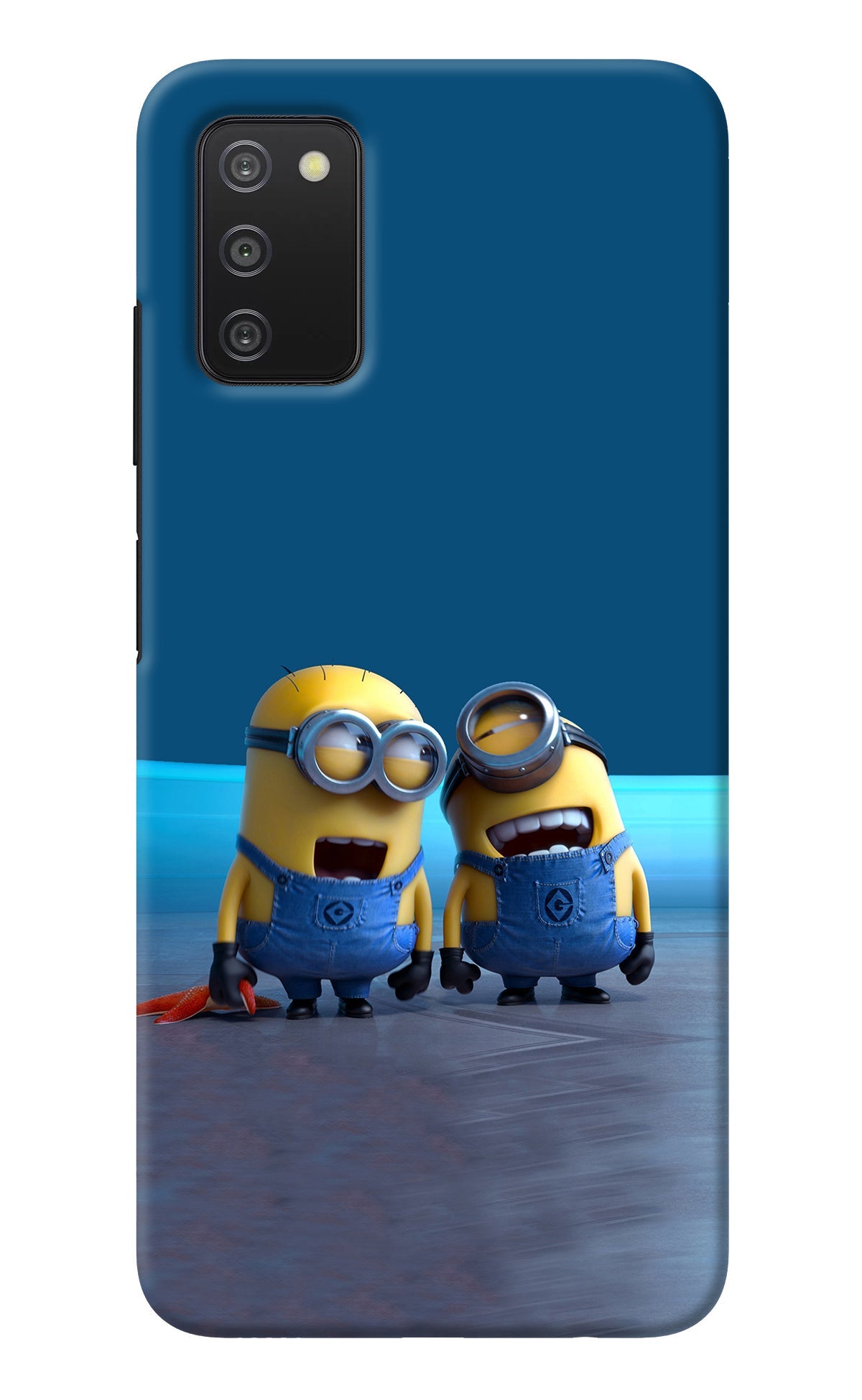 Minion Laughing Samsung A03s Back Cover