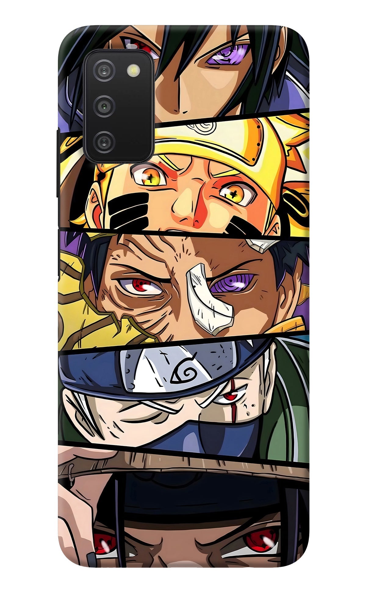 Naruto Character Samsung A03s Back Cover