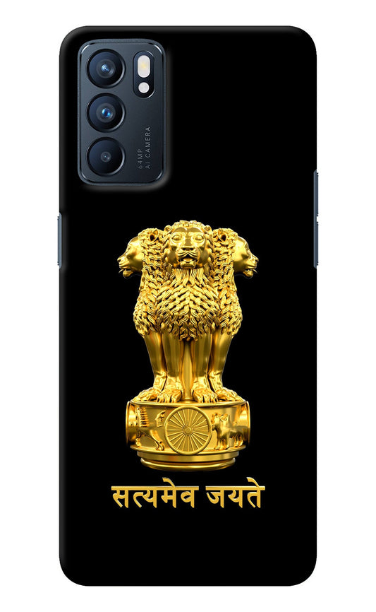 Satyamev Jayate Golden Oppo Reno6 5G Back Cover