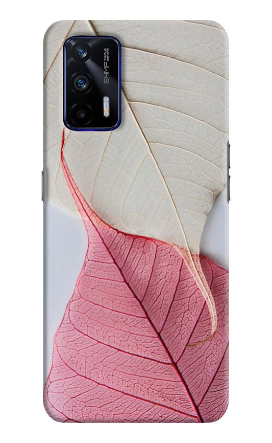 White Pink Leaf Case for Realme GT 5G by Casekaro