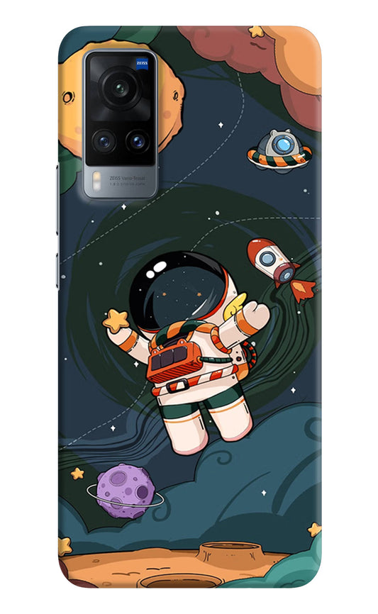 Cartoon Astronaut Case for Vivo X60 by Casekaro