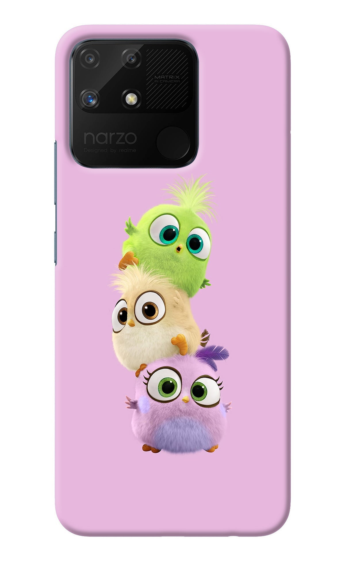 Cute Little Birds Realme Narzo 50A Back Cover