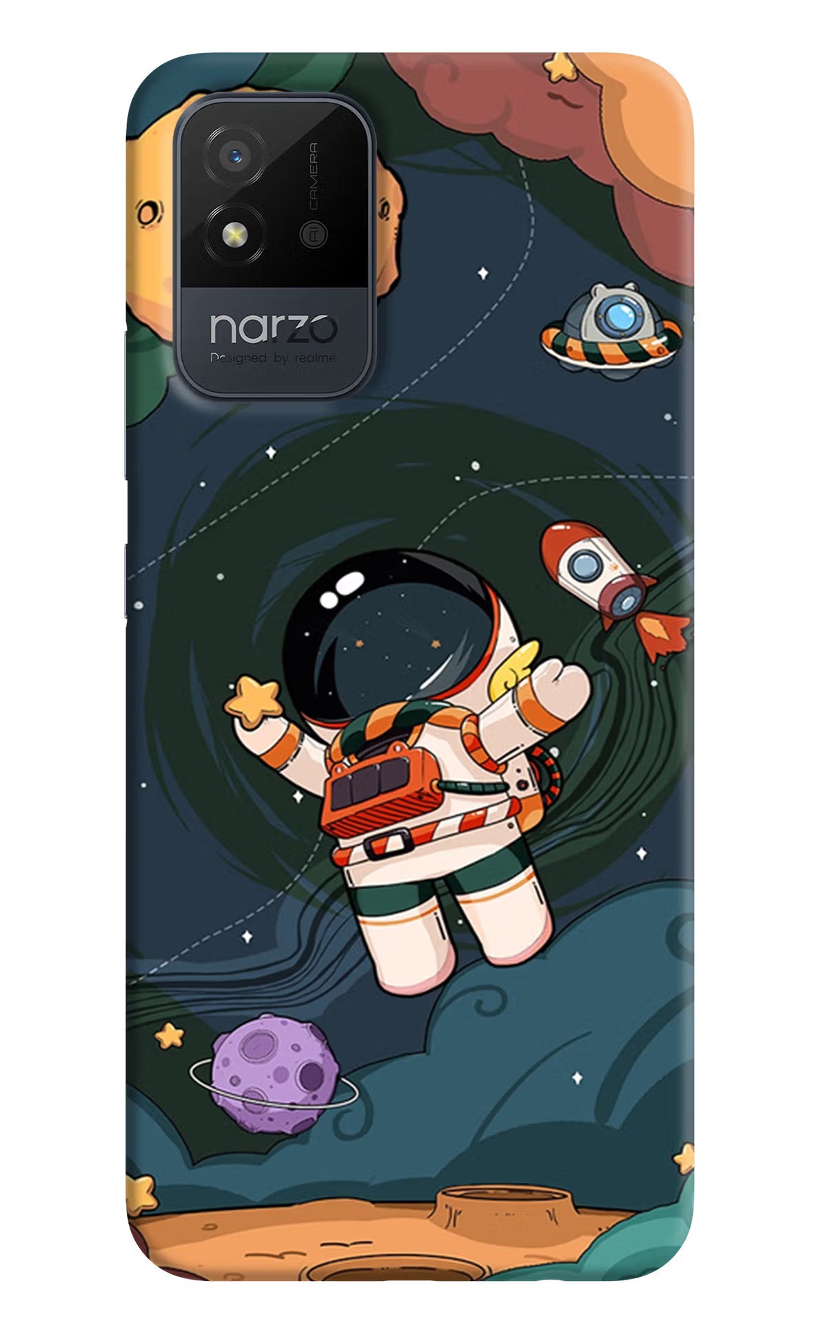 Cartoon Astronaut Case for Realme Narzo 50i