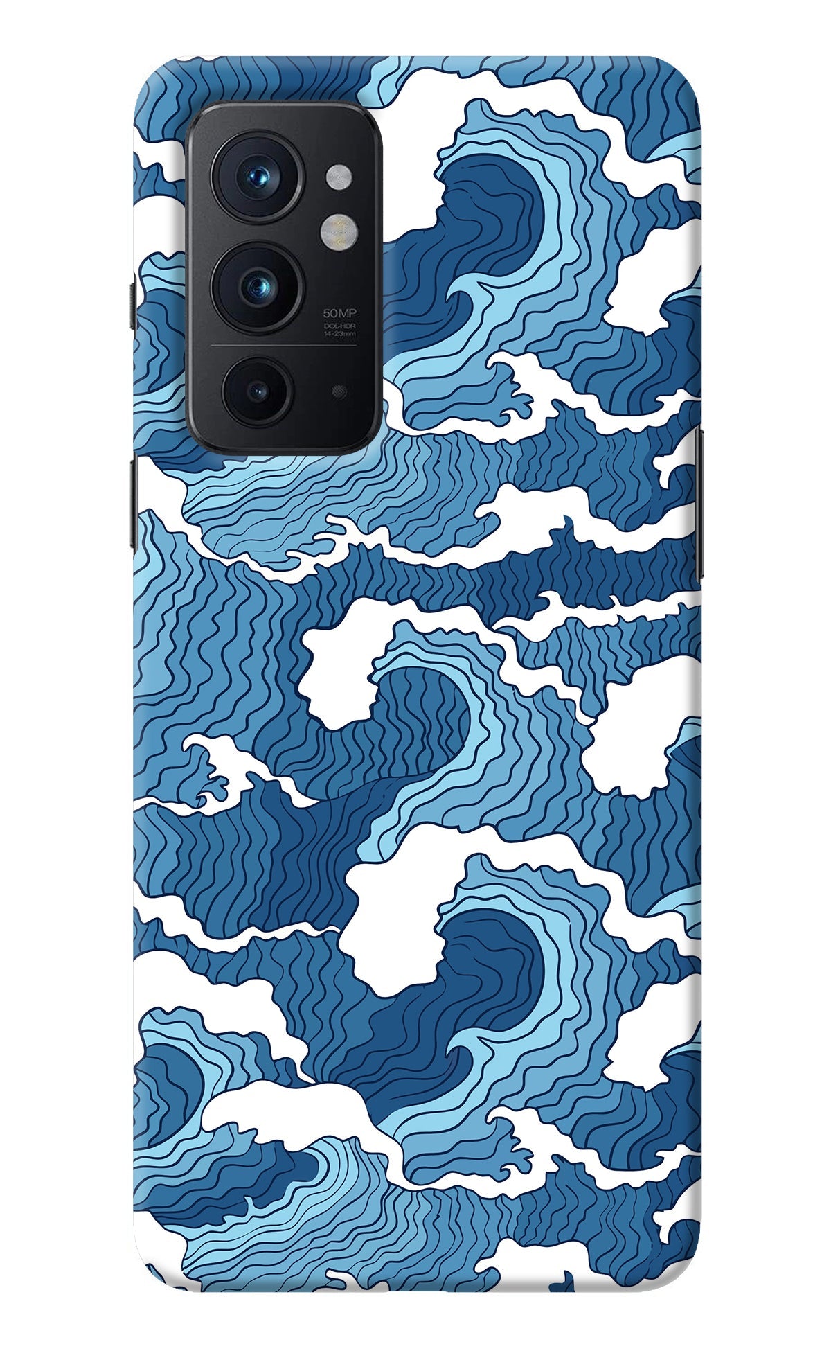 Blue Waves Oneplus 9RT Back Cover