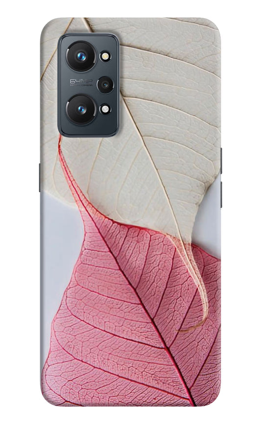 White Pink Leaf Case for Realme GT NEO 2/Neo 3T by Casekaro