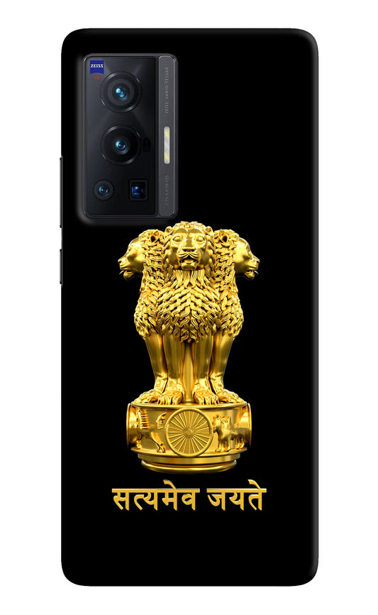 Satyamev Jayate Golden Case for Vivo X70 Pro by Casekaro