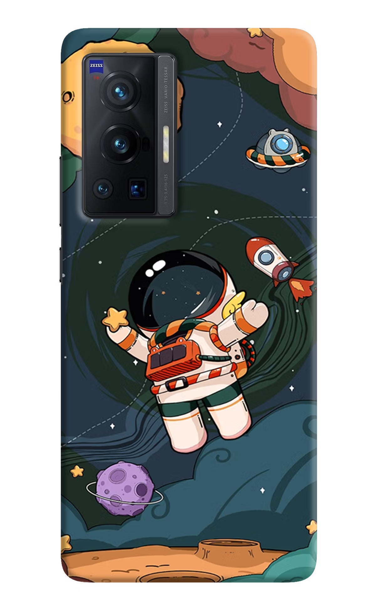 Cartoon Astronaut Case for Vivo X70 Pro by Casekaro