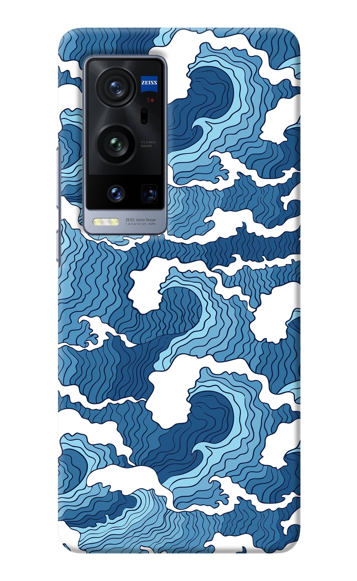 Blue Waves Vivo X60 Pro+ Back Cover