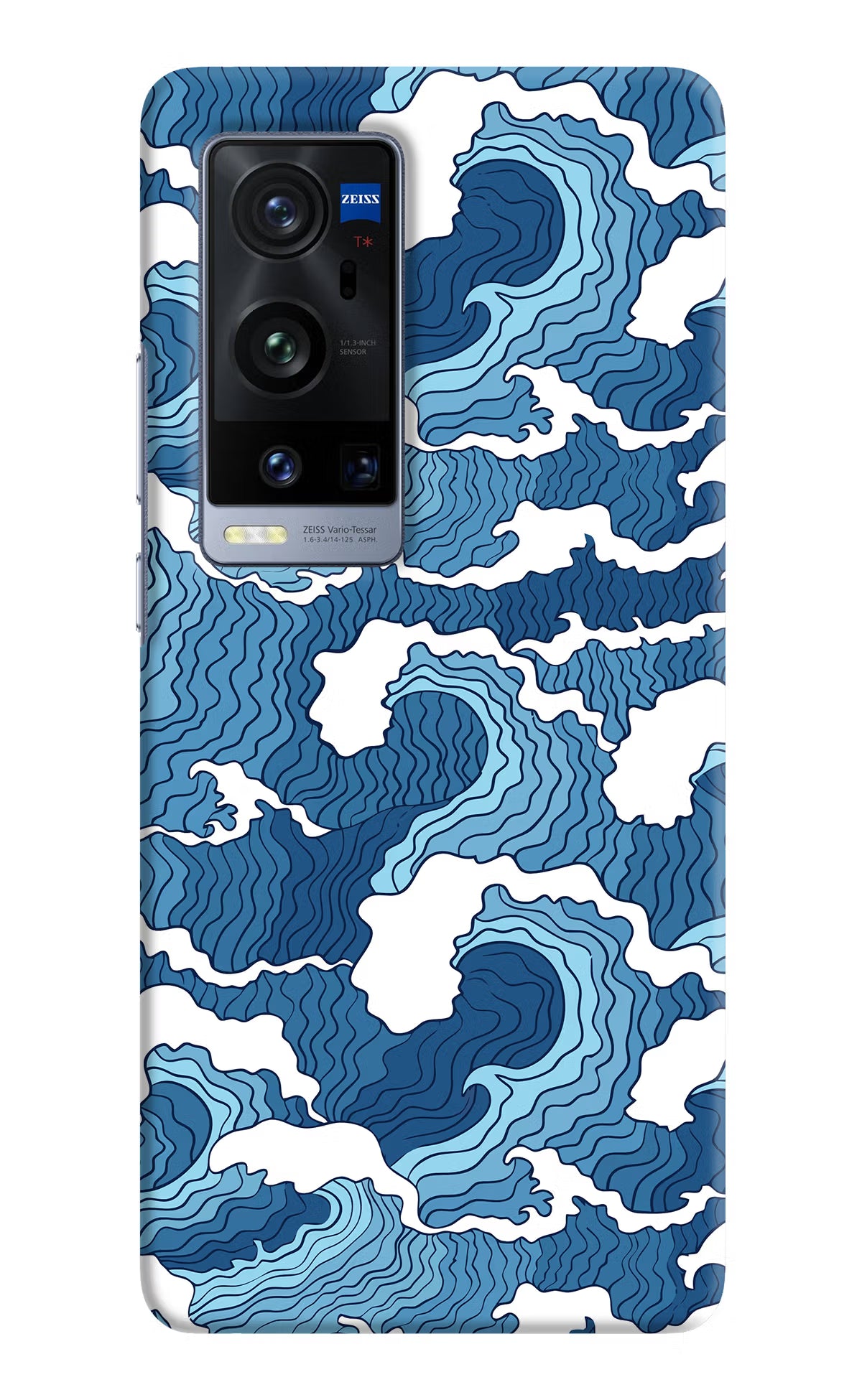 Blue Waves Case for Vivo X60 Pro+ by Casekaro