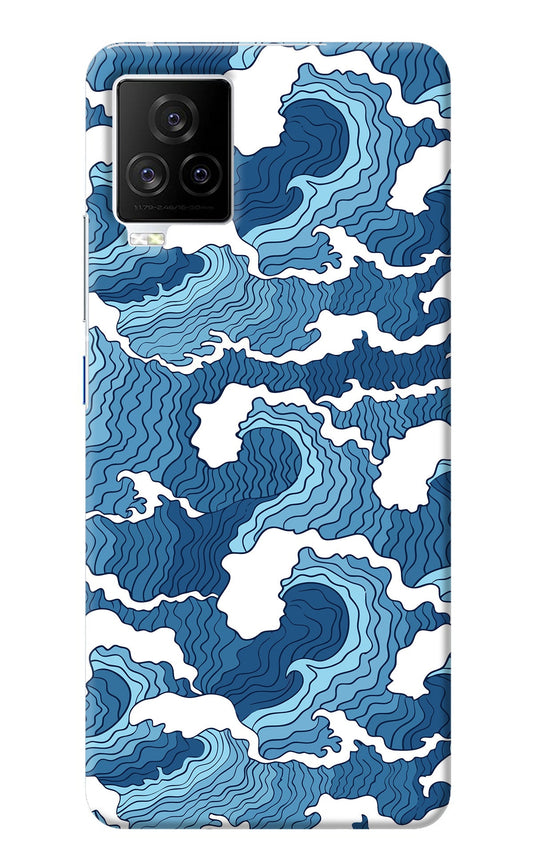 Blue Waves iQOO 7 Legend 5G Back Cover