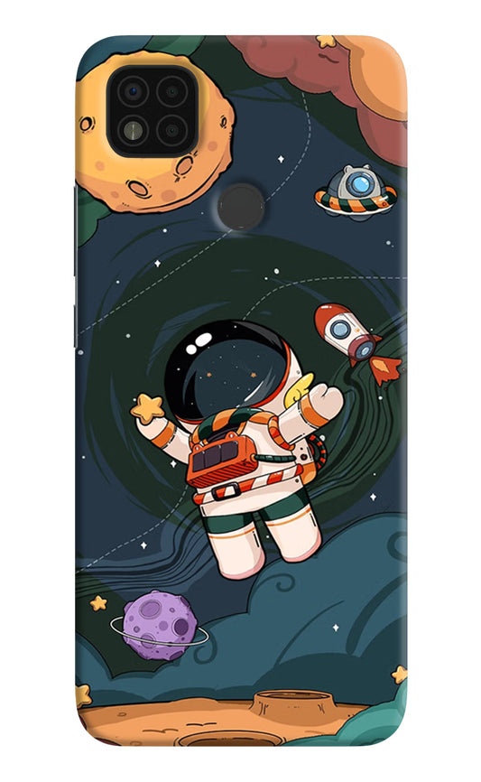 Cartoon Astronaut Case for Poco C31 by Casekaro