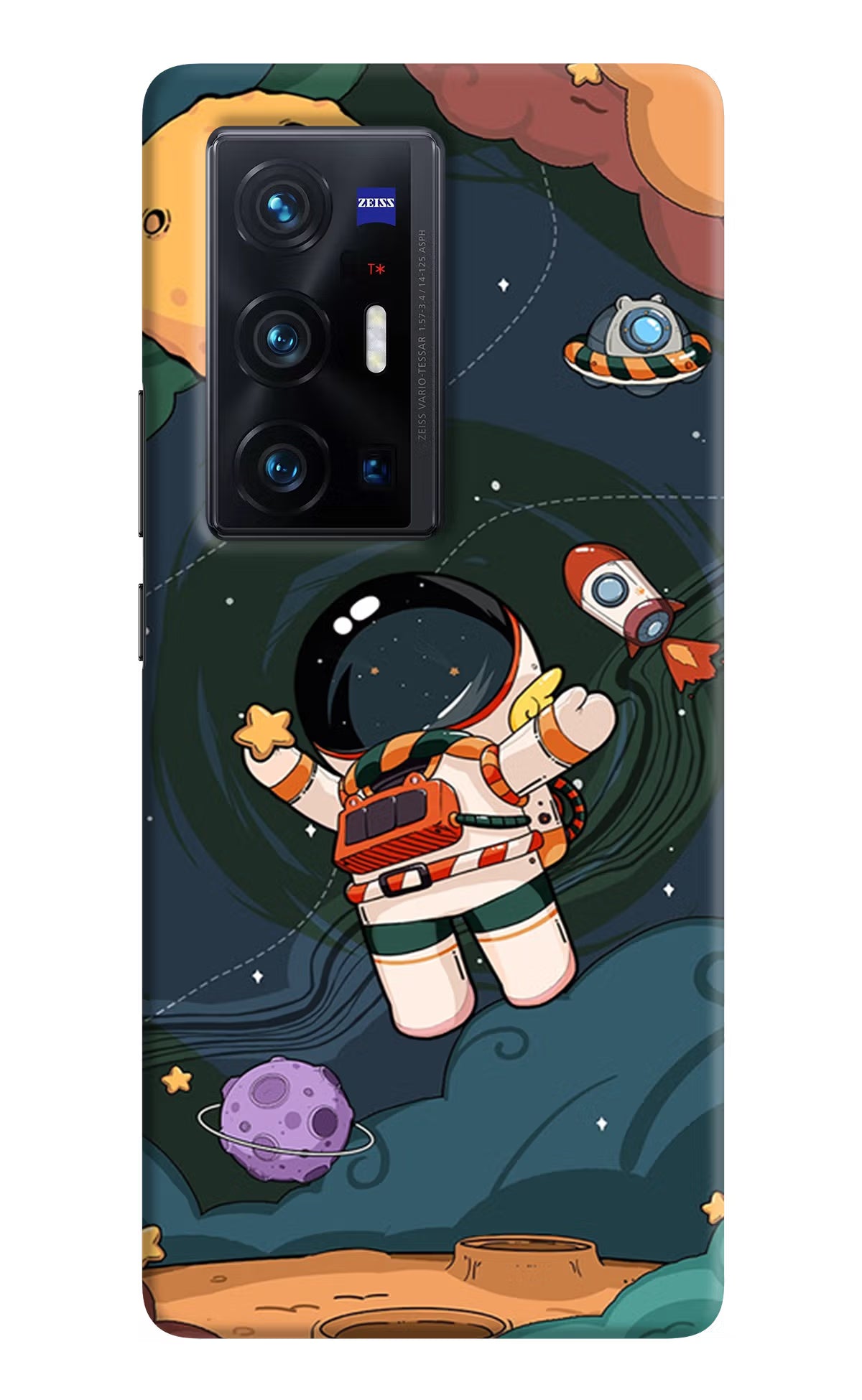 Cartoon Astronaut Case for Vivo X70 Pro+ by Casekaro