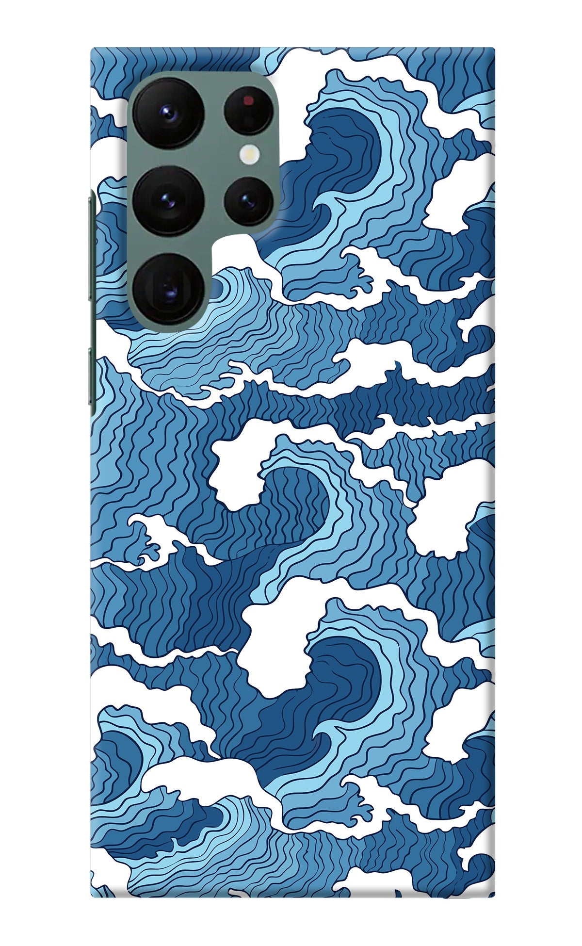 Blue Waves Samsung S22 Ultra Back Cover