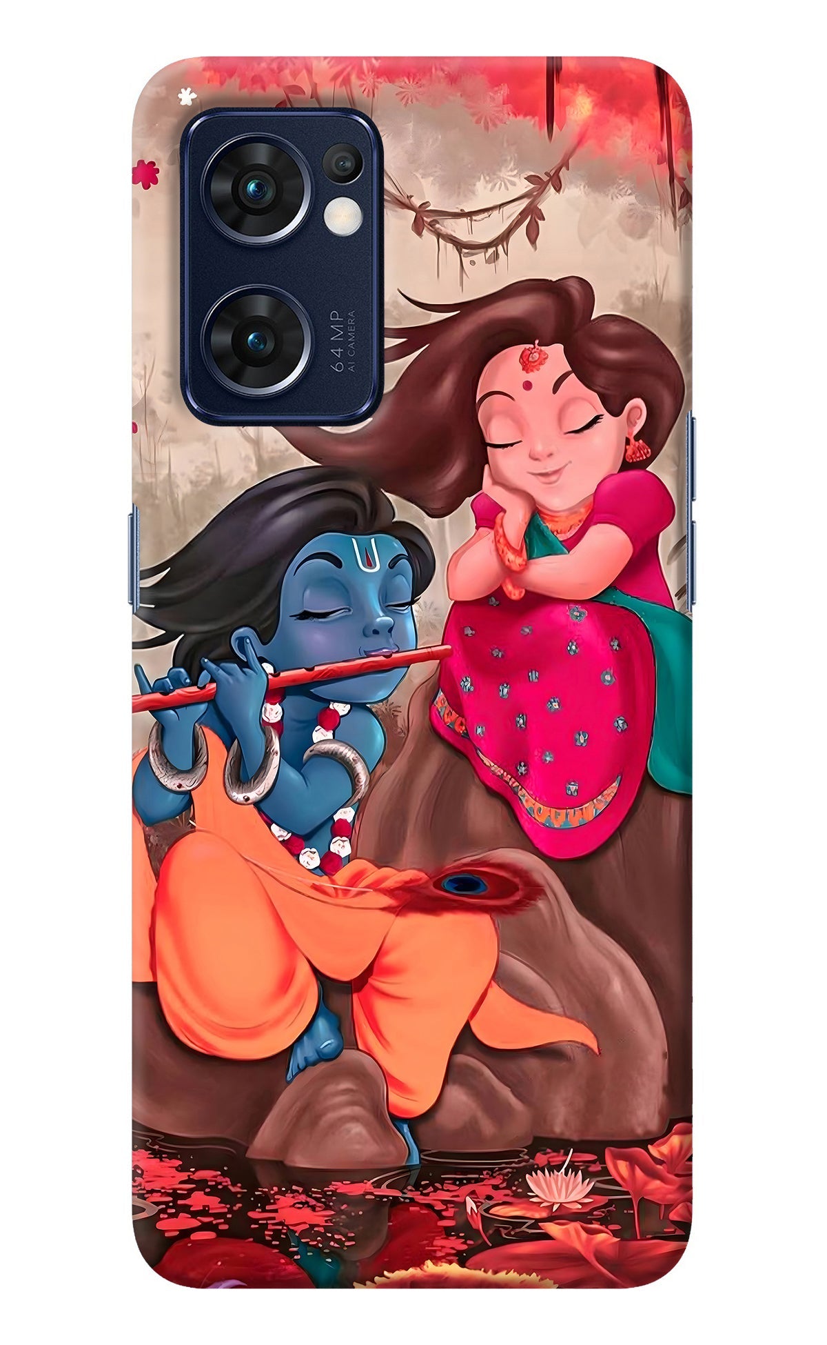 Radhe Krishna Oppo Reno7 5G Back Cover