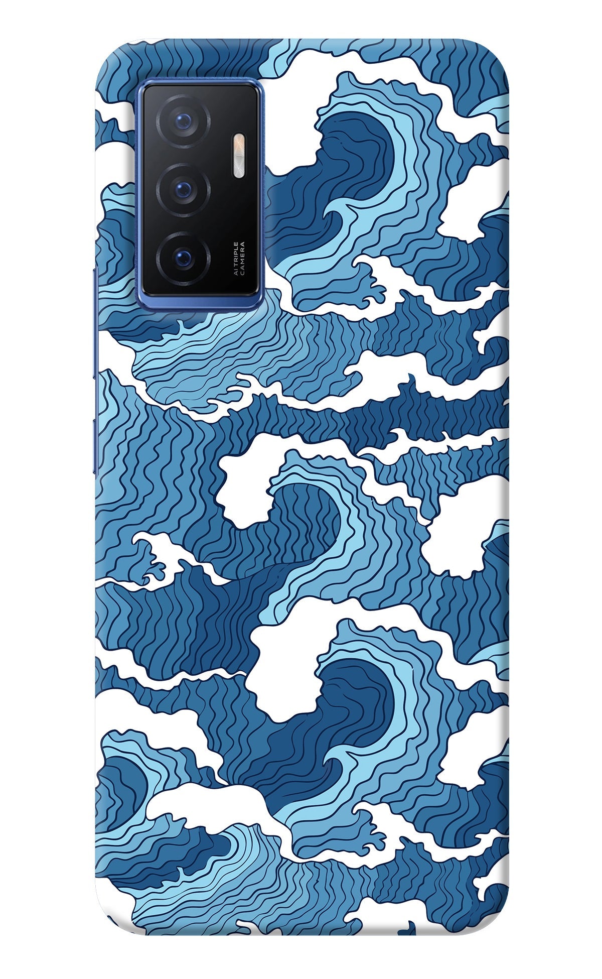 Blue Waves Vivo V23E 5G Back Cover