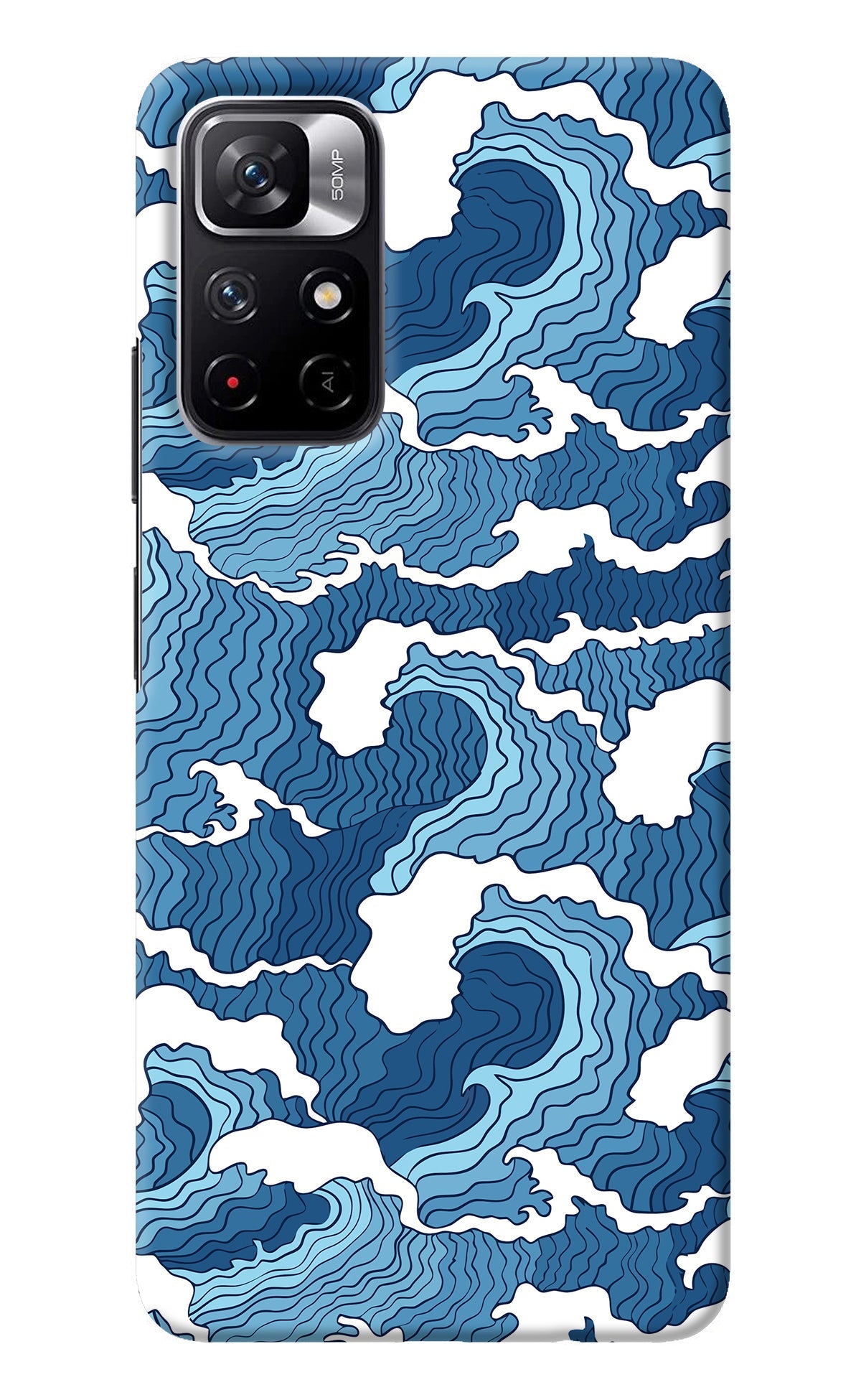 Blue Waves Poco M4 Pro 5G Back Cover