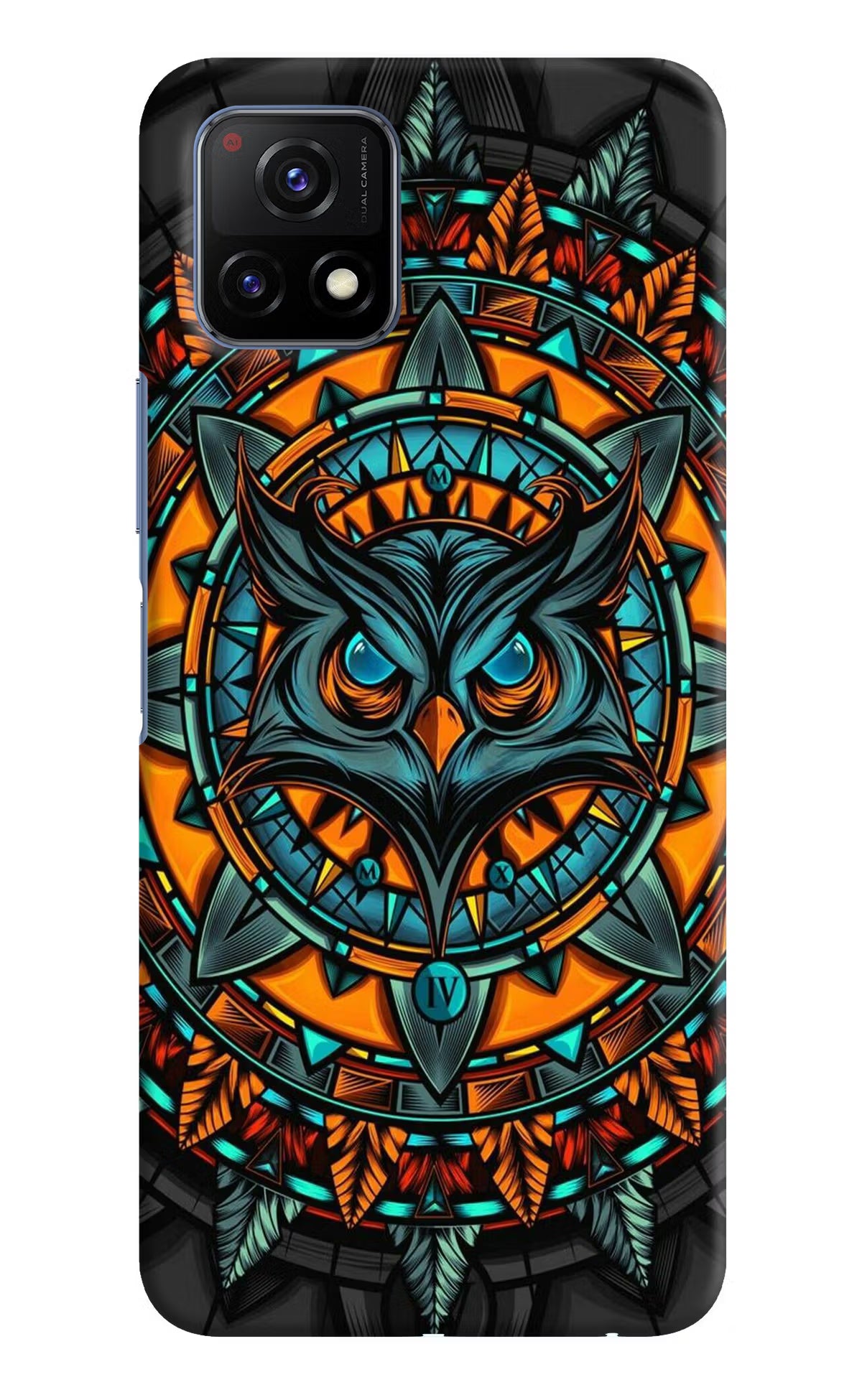Angry Owl Art Case for Vivo Y72 5G by Casekaro