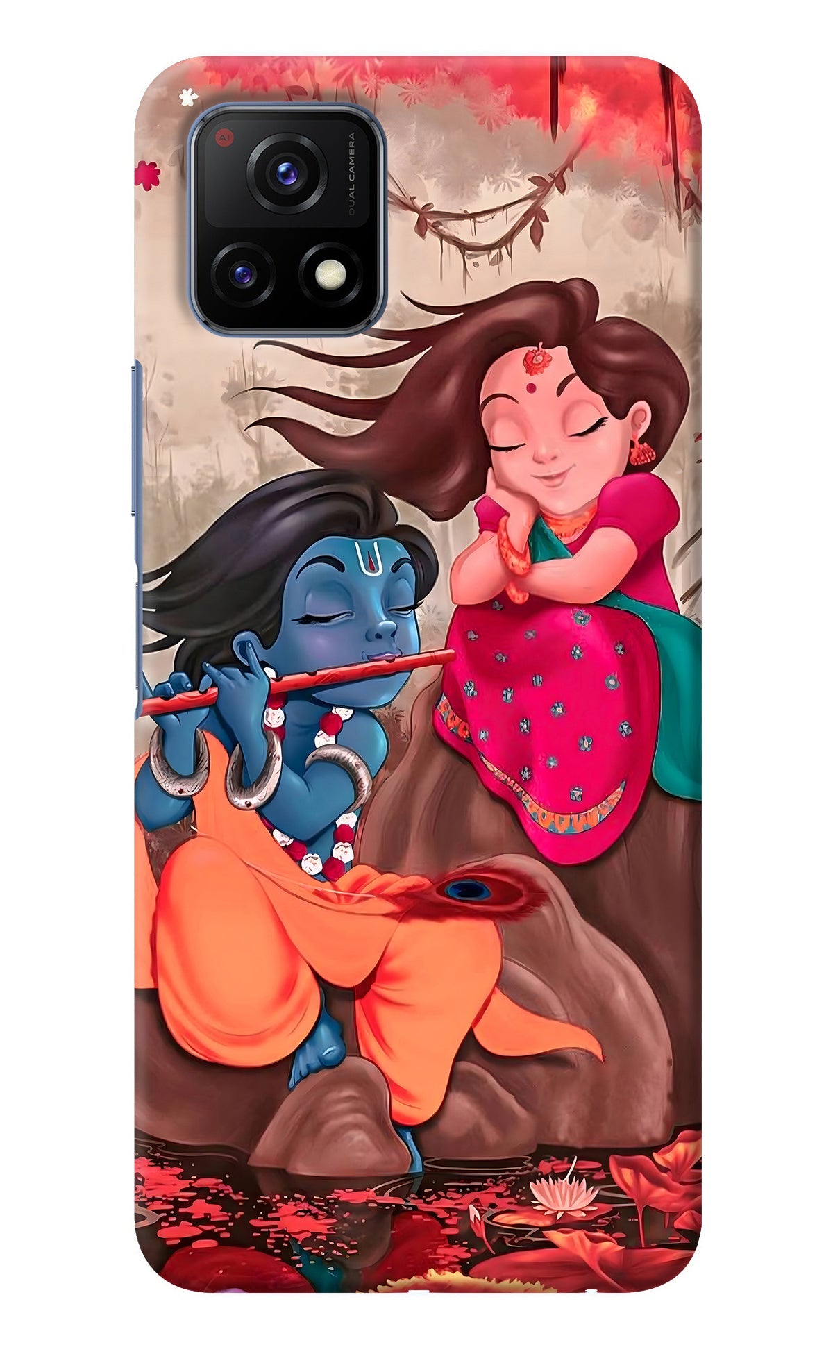 Radhe Krishna Vivo Y72 5G Back Cover