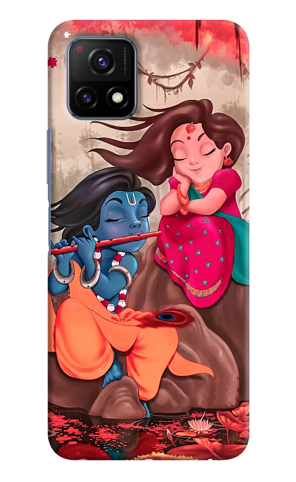 Radhe Krishna Case for Vivo Y72 5G by Casekaro