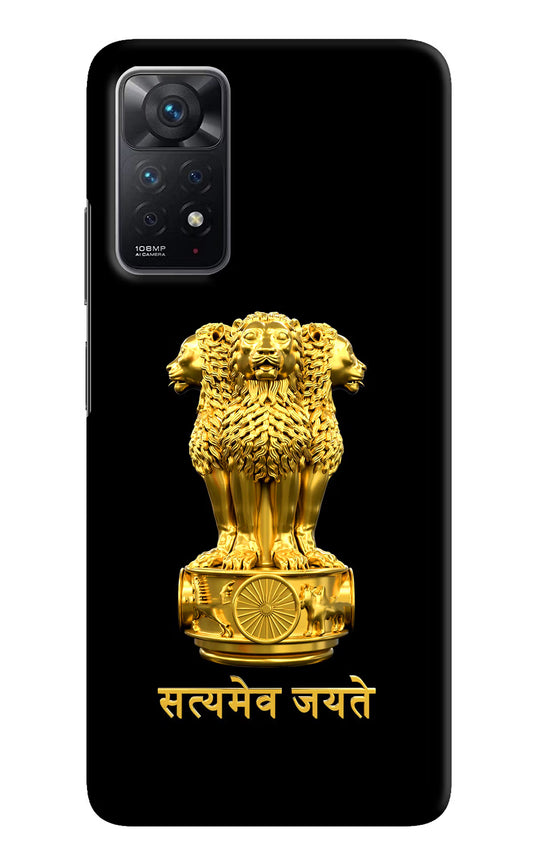 Satyamev Jayate Golden Case for Redmi Note 11 Pro by Casekaro