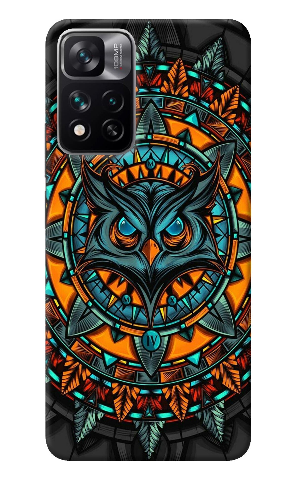 Angry Owl Art Mi 11i 5G/11i 5G Hypercharge Back Cover